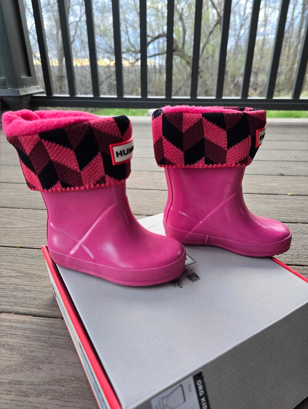 Hunter Original Kids First Glossy Boots